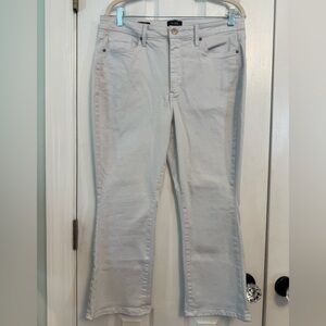 NYDJ Women's White straight Mini Boot Leg Jeans